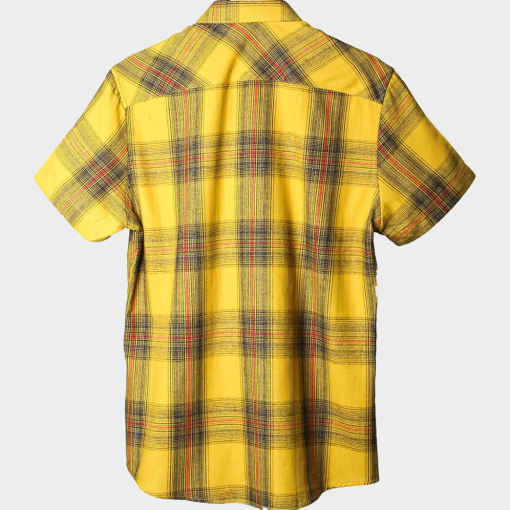 SmartMaster Cross Flannel Casual Shirt (Light Yellow) 2